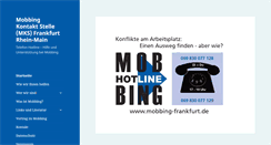 Desktop Screenshot of mobbing-frankfurt.de